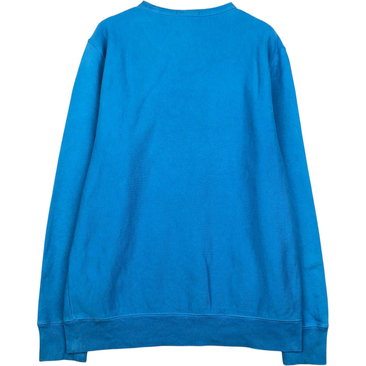 Burberry's BRIT Logo Sweatshirt (Men's Size L) cotton Blue type light blue Vintage Second Hand