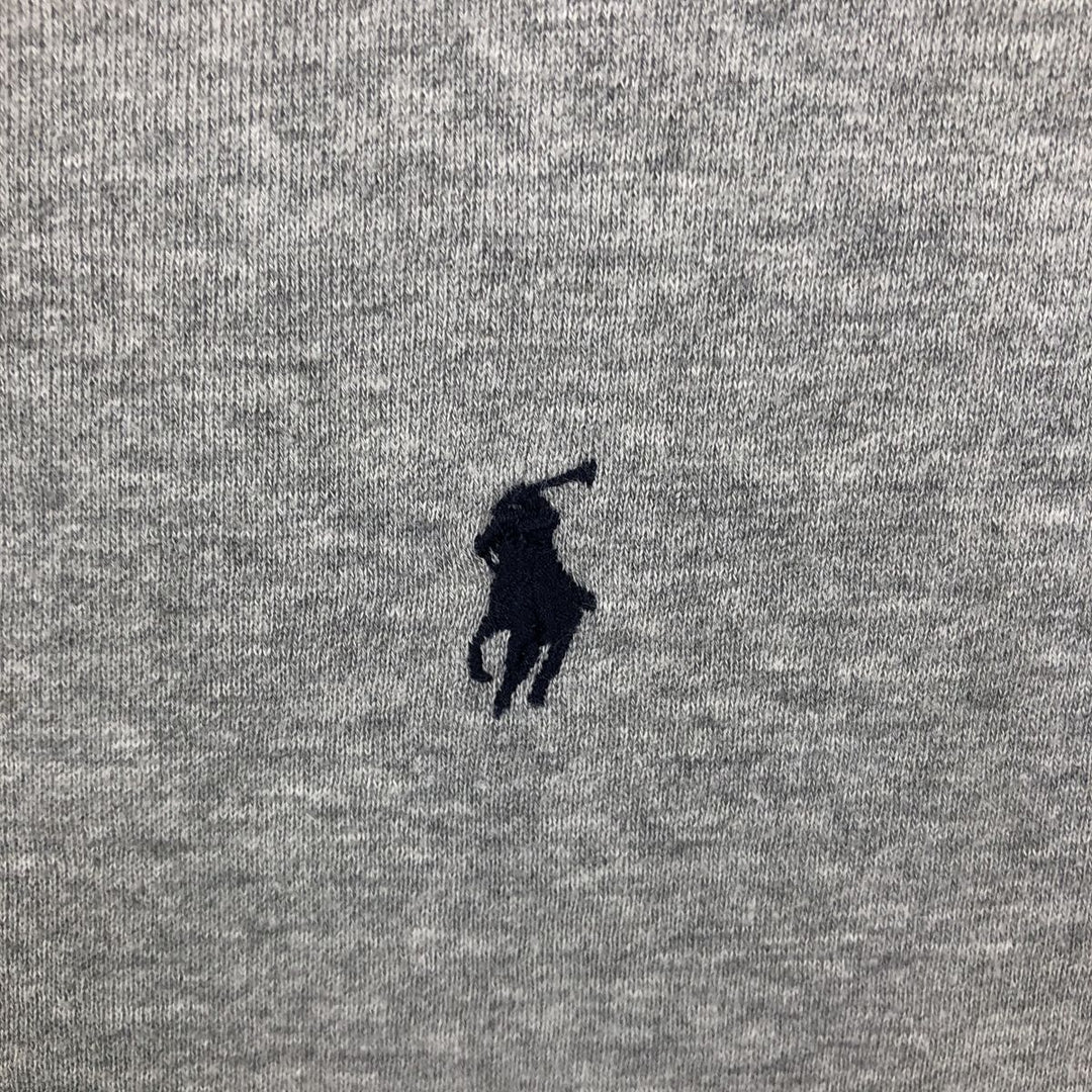 Ralph Lauren POLO by Ralph Lauren Advertising One-Point Logo Sweatshirt (Men's Size L) cotton gray type Vintage Second Hand
