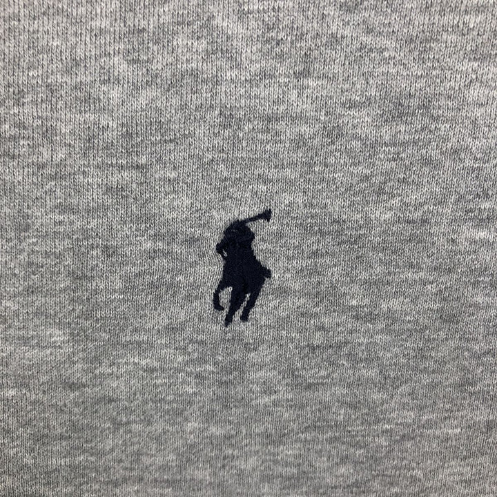 Ralph Lauren POLO by Ralph Lauren Advertising One-Point Logo Sweatshirt (Men's Size L) cotton gray type Vintage Second Hand