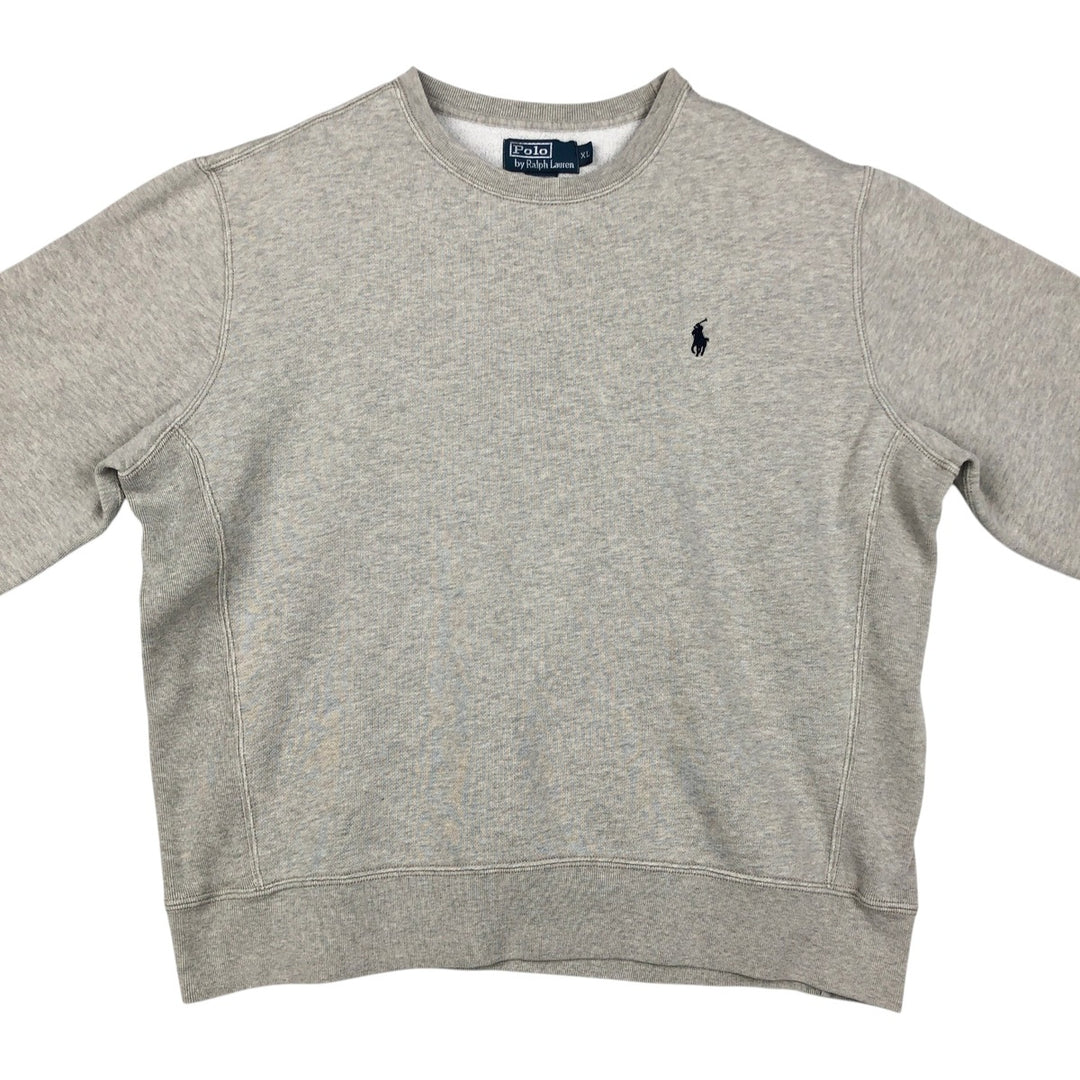 Ralph Lauren POLO by Ralph Lauren One Point Logo Sweatshirt Trainer Men's XL cotton gray type Vintage Second Hand