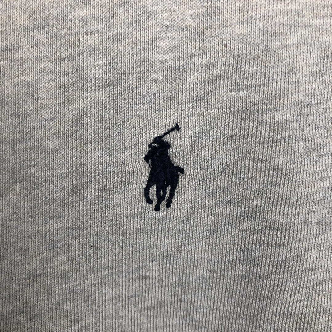 Ralph Lauren POLO by Ralph Lauren One Point Logo Sweatshirt Trainer Men's XL cotton gray type Vintage Second Hand