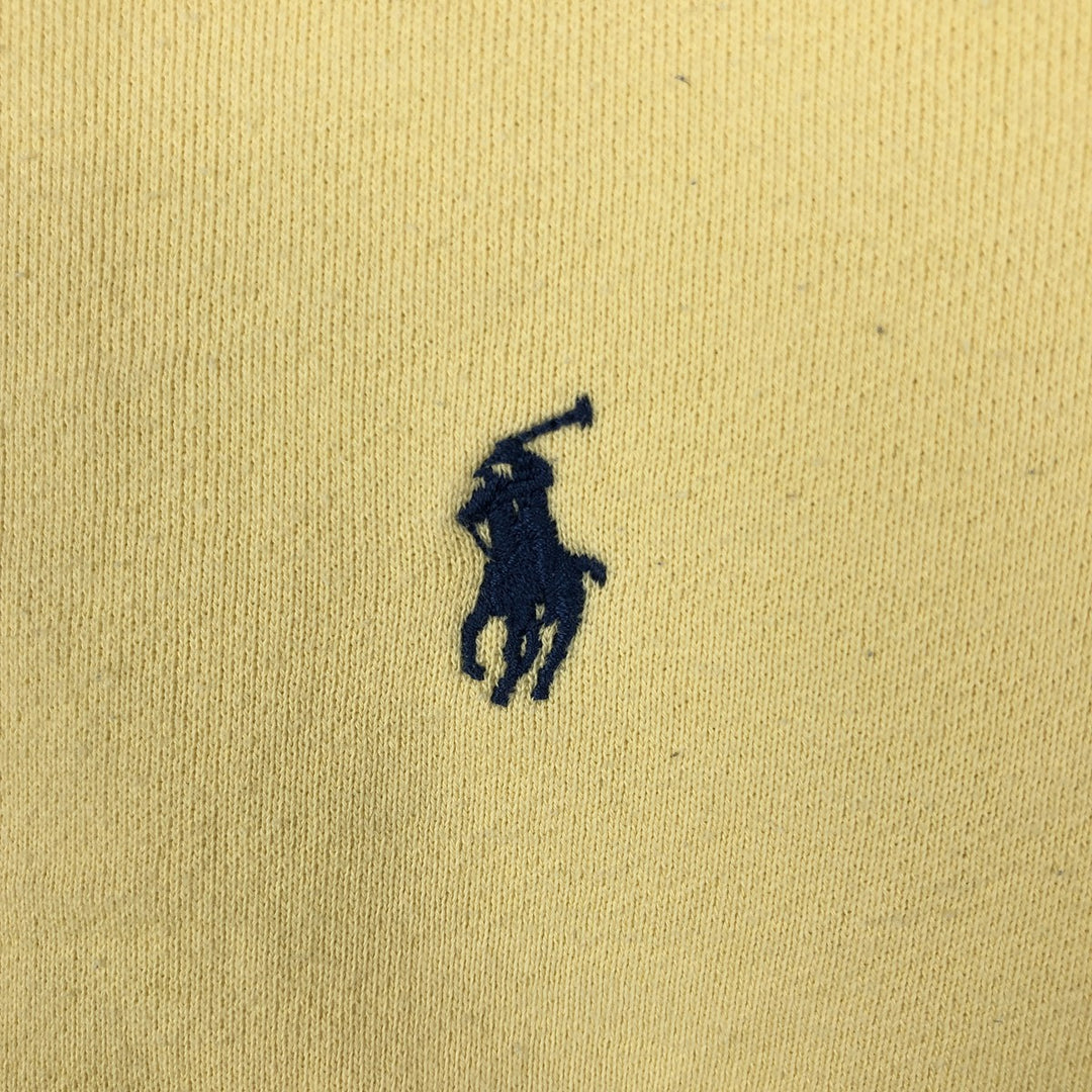 Ralph Lauren POLO by Ralph Lauren One-Point Logo Sweatshirt Long Sleeve cotton yellow type Vintage Second Hand