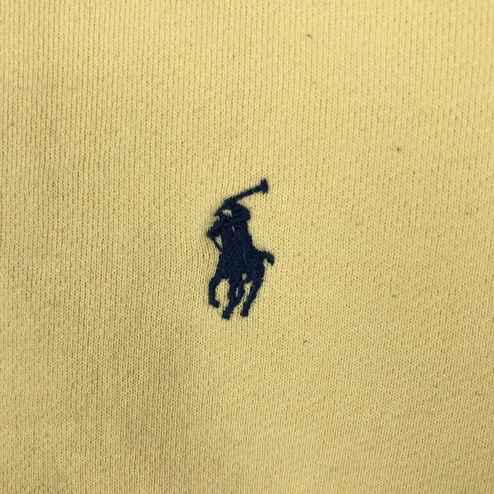 Ralph Lauren POLO by Ralph Lauren One-Point Logo Sweatshirt Long Sleeve cotton yellow type Vintage Second Hand