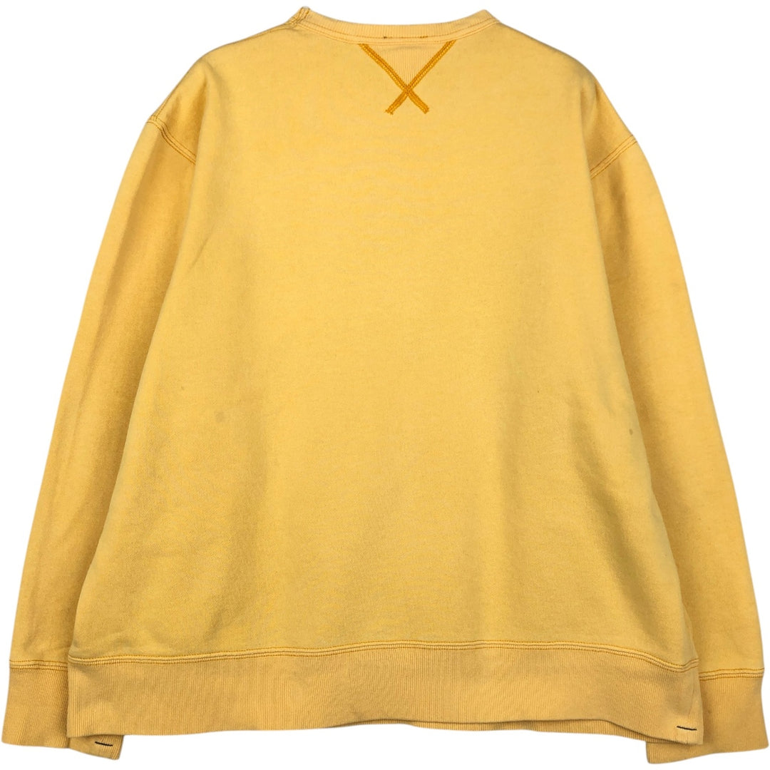 Ralph Lauren POLO JEANS COMPANY RALPH LAUREN Logo Sweatshirt (Men's Size M) cotton yellow type Vintage Second Hand