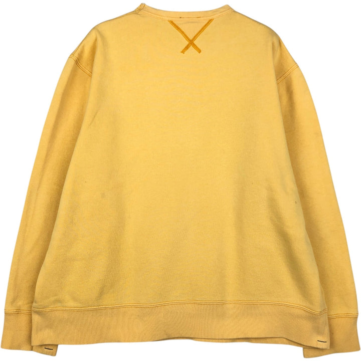 Ralph Lauren POLO JEANS COMPANY RALPH LAUREN Logo Sweatshirt (Men's Size M) cotton yellow type Vintage Second Hand