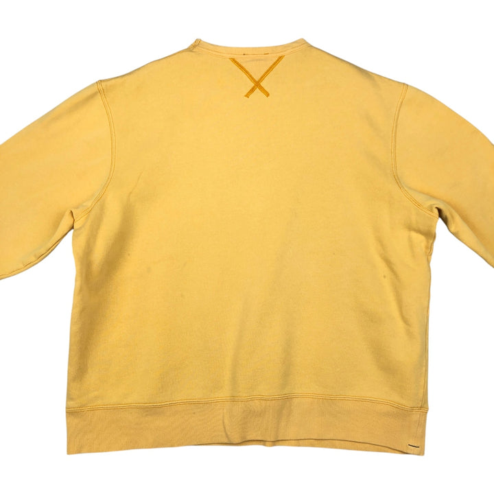 Ralph Lauren POLO JEANS COMPANY RALPH LAUREN Logo Sweatshirt (Men's Size M) cotton yellow type Vintage Second Hand