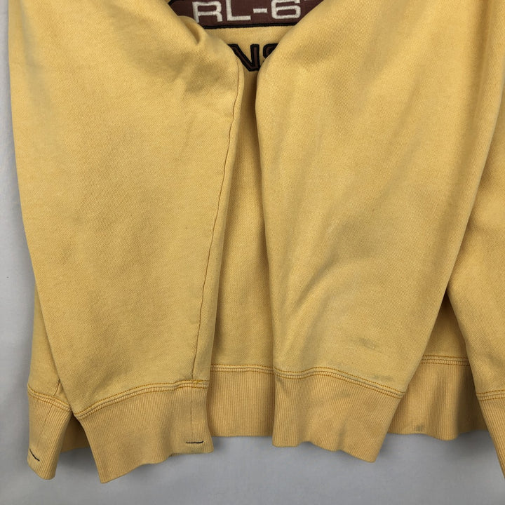Ralph Lauren POLO JEANS COMPANY RALPH LAUREN Logo Sweatshirt (Men's Size M) cotton yellow type Vintage Second Hand