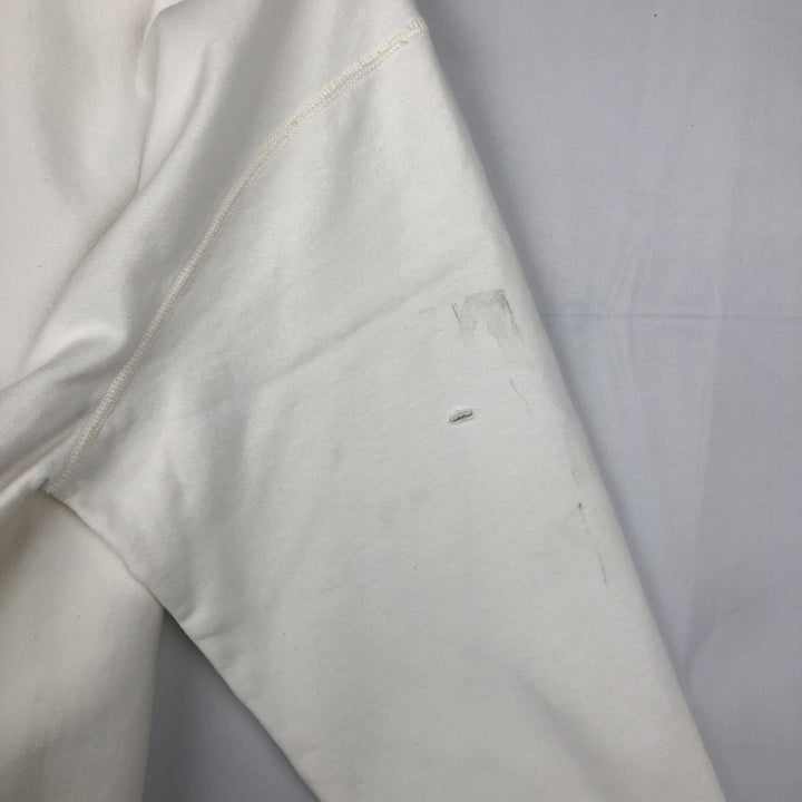 Ralph Lauren R.LAUREN POLO JEANS COMPANY Logo Sweatshirt (Men's Size XL) cotton pale white type Vintage Second Hand