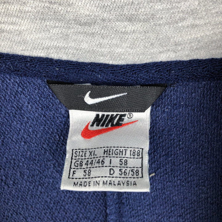 90s-00'S Nike Half-Zip Sweatshirt, Men's Size XL (Equivalent), Vintage cotton gray type Vintage Second Hand