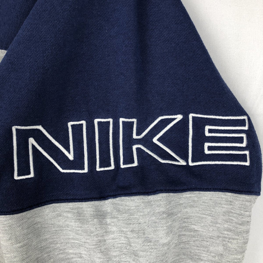 90s-00'S Nike Half-Zip Sweatshirt, Men's Size XL (Equivalent), Vintage cotton gray type Vintage Second Hand