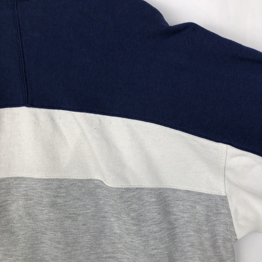 90s-00'S Nike Half-Zip Sweatshirt, Men's Size XL (Equivalent), Vintage cotton gray type Vintage Second Hand