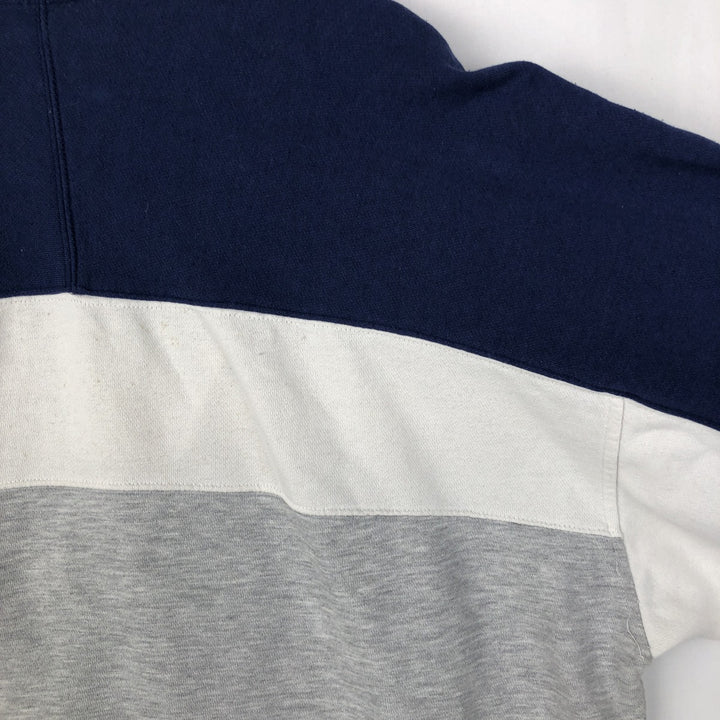 90s-00'S Nike Half-Zip Sweatshirt, Men's Size XL (Equivalent), Vintage cotton gray type Vintage Second Hand