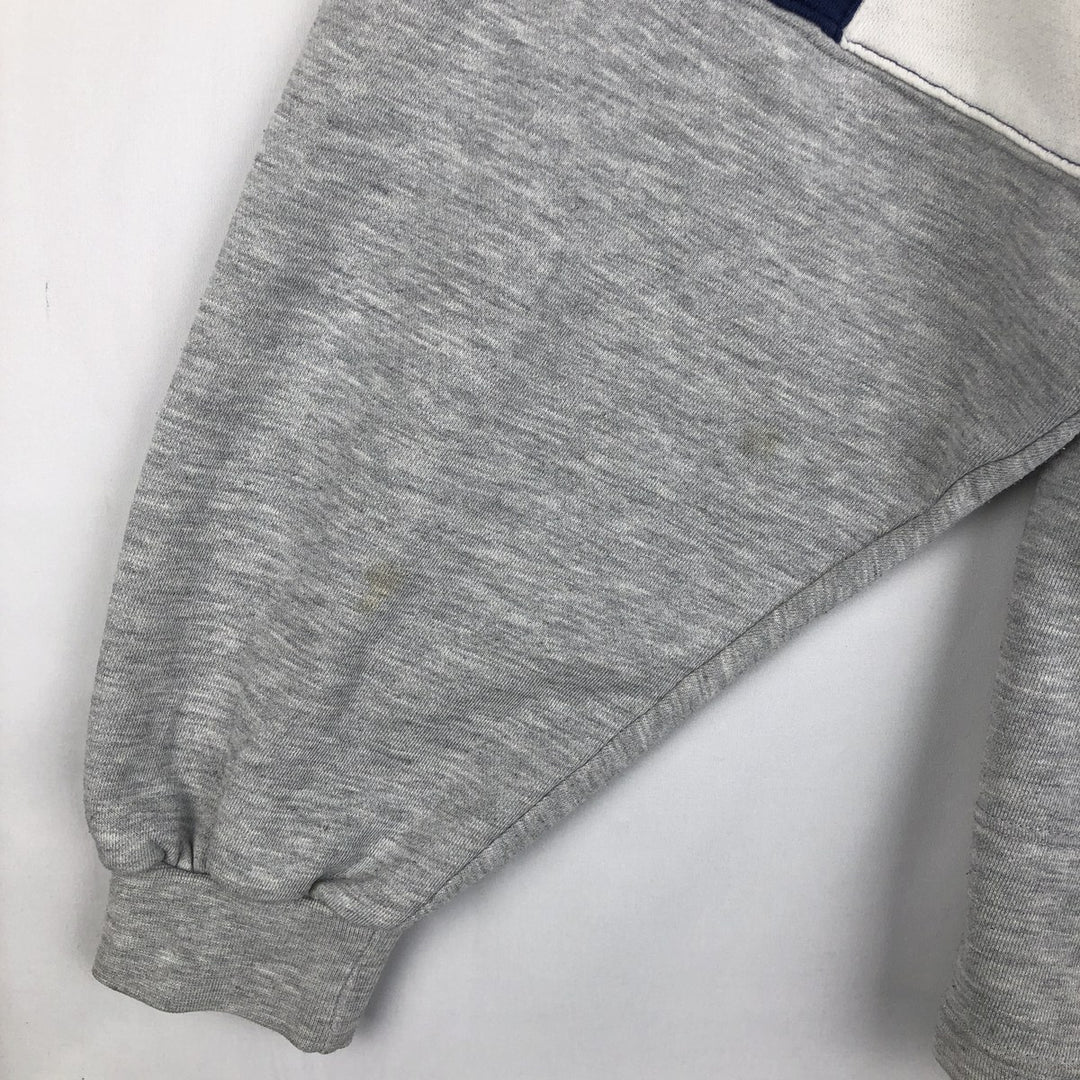 90s-00'S Nike Half-Zip Sweatshirt, Men's Size XL (Equivalent), Vintage cotton gray type Vintage Second Hand