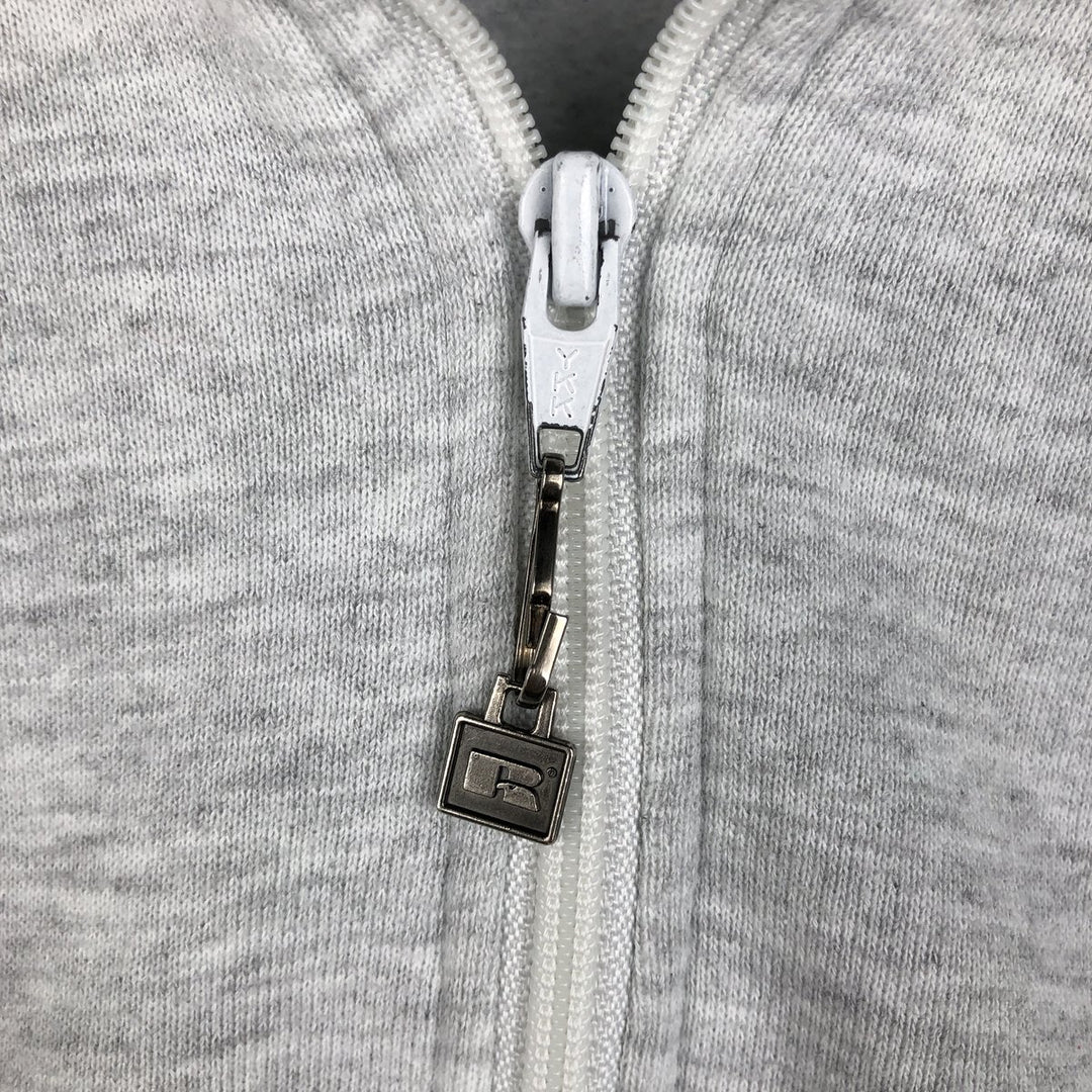90'S Russell Two-Tone Half-Zip Sweatshirt, Made in USA, Men's XL (approx.), Vintage cotton gray type Vintage Second Hand