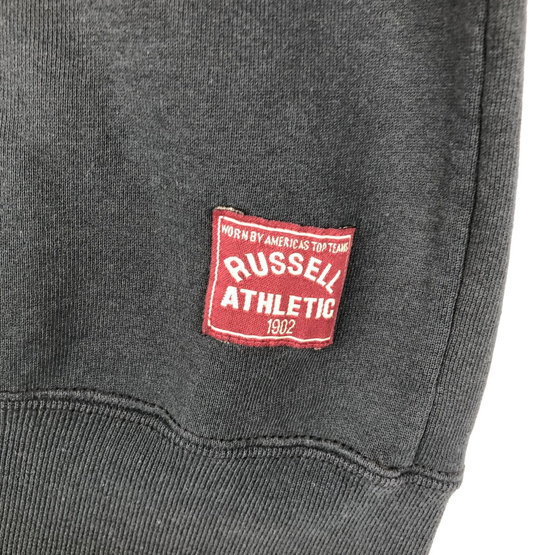 90'S Russell Half-Zip Sweatshirt, Made in USA, Men's XL, Vintage cotton black type Vintage Second Hand