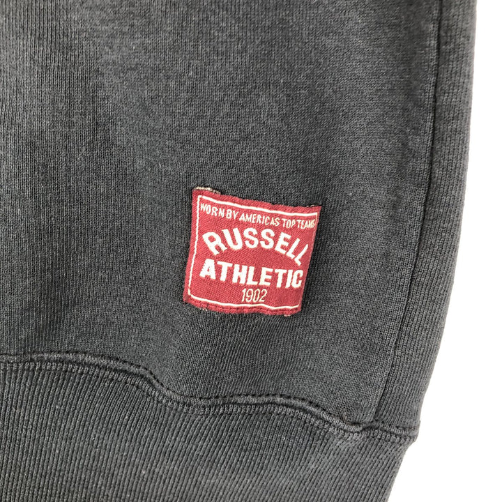 90'S Russell Half-Zip Sweatshirt, Made in USA, Men's XL, Vintage cotton black type Vintage Second Hand