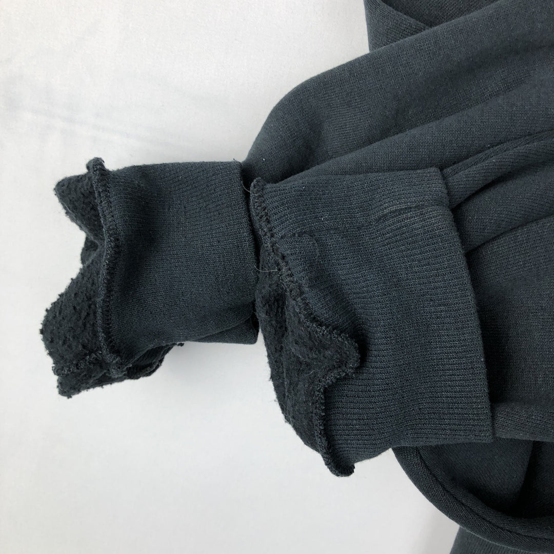 90'S Russell Half-Zip Sweatshirt, Made in USA, Men's XL, Vintage cotton black type Vintage Second Hand
