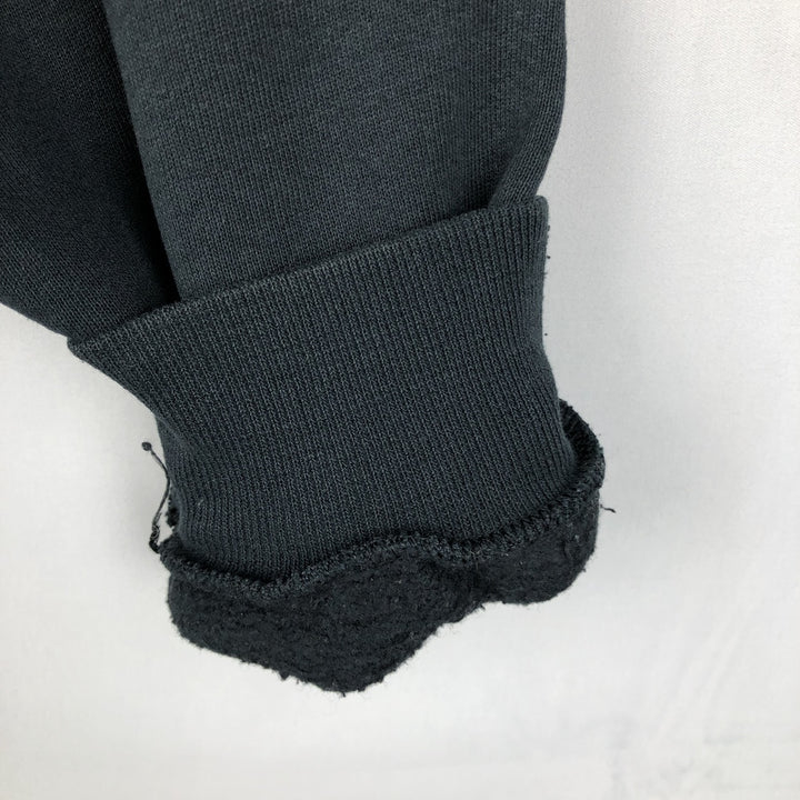 90'S Russell Half-Zip Sweatshirt, Made in USA, Men's XL, Vintage cotton black type Vintage Second Hand