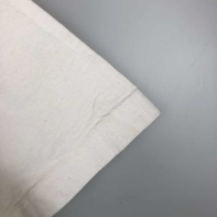 90'S Fruit of the Loom printed T-shirt, made in the USA, men's XL size, vintage cotton white type Vintage Second Hand