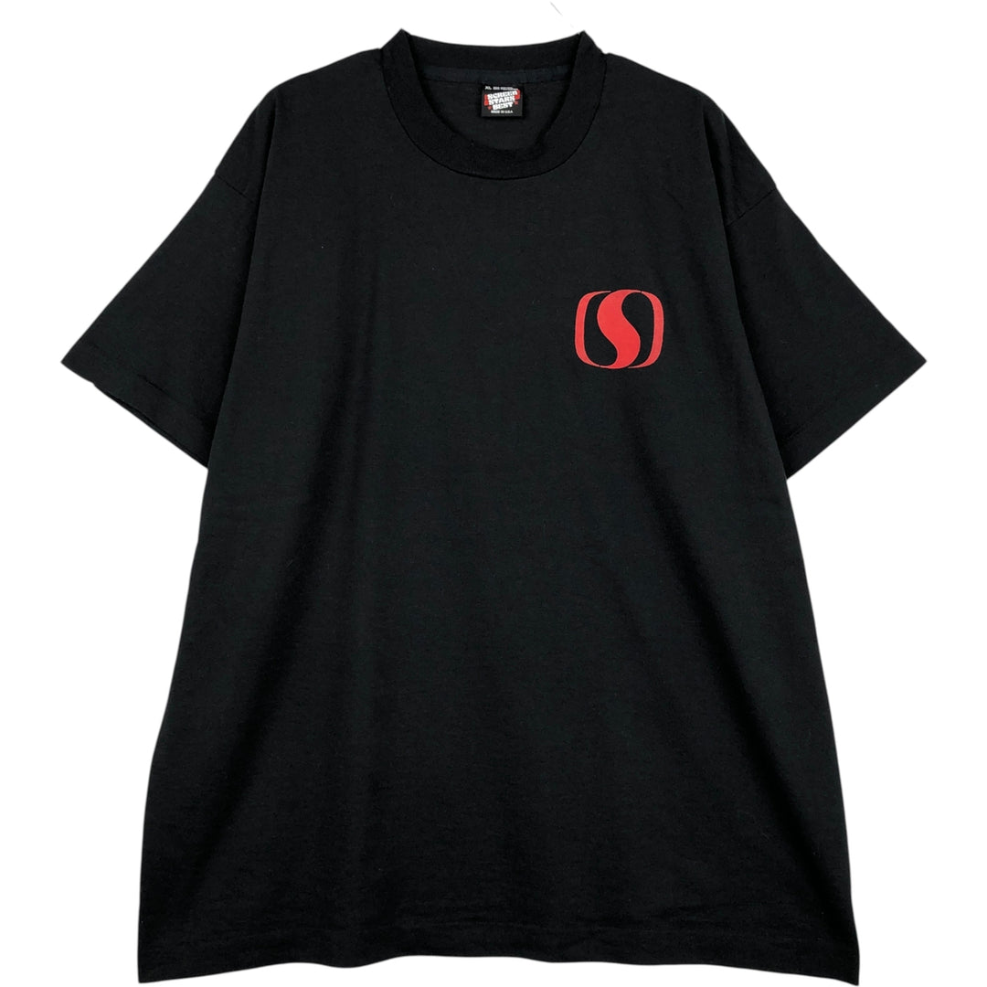 90'S Screen Stars Best Printed T-Shirt, Made in USA, Men's XL, Vintage cotton black type Vintage Second Hand
