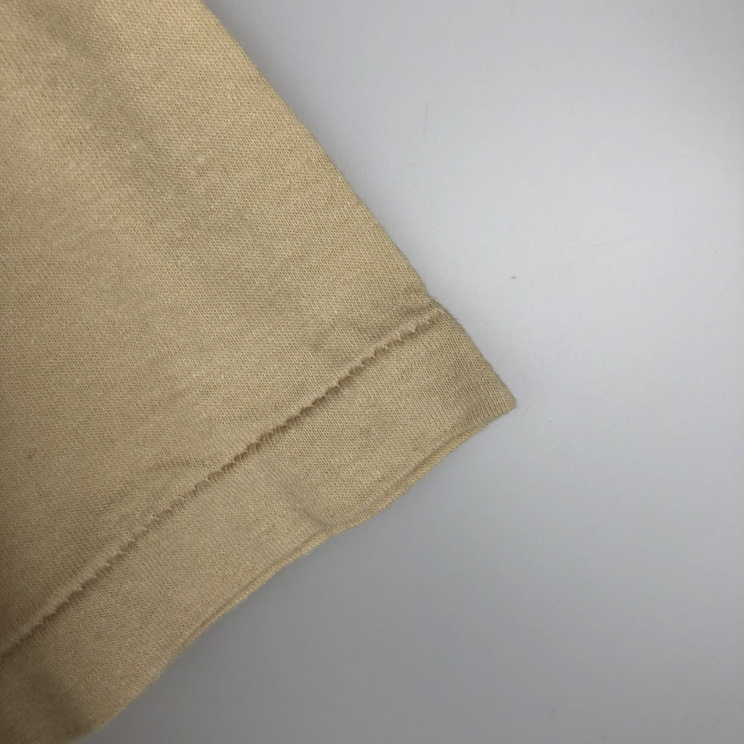 Vintage 1980'S PAC College T-Shirt, Made in USA, Men's XL polyester Beige type Vintage Second Hand