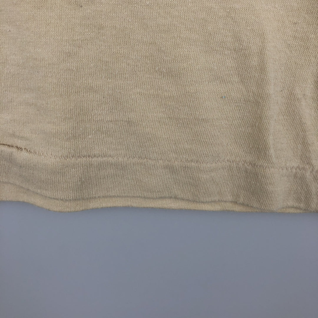 Vintage 1980'S PAC College T-Shirt, Made in USA, Men's XL polyester Beige type Vintage Second Hand