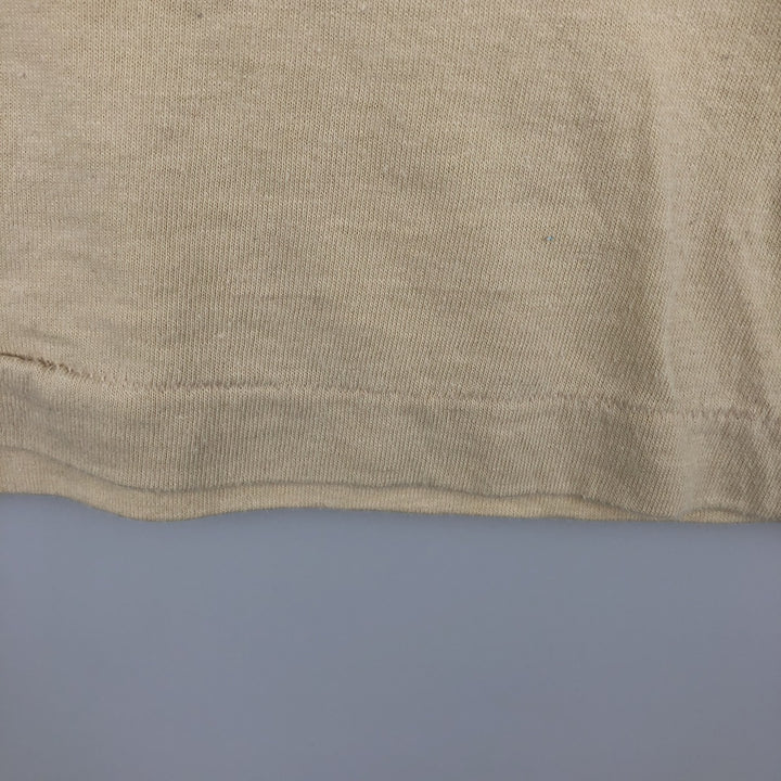 Vintage 1980'S PAC College T-Shirt, Made in USA, Men's XL polyester Beige type Vintage Second Hand