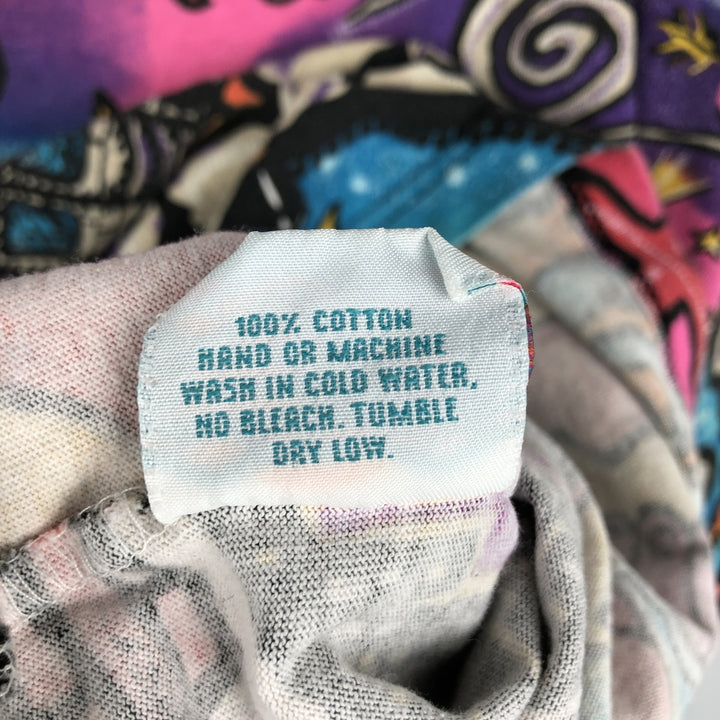 Mammoth All-Over Print T-Shirt, Made in USA, Men's Size L cotton pink type Vintage Second Hand