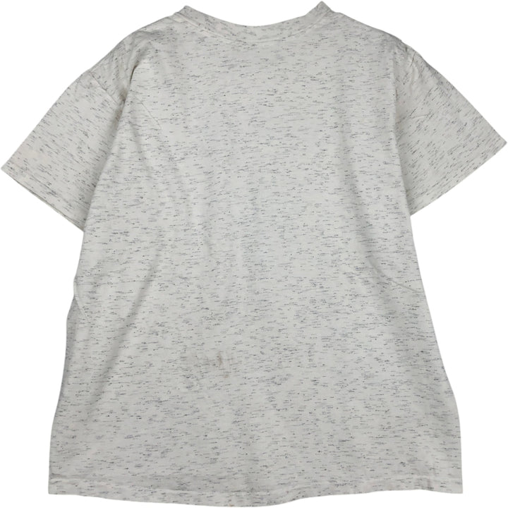 Vintage 90'S Classic Platinum Printed T-Shirt, Made in USA, Men's Size L cotton gray type Vintage Second Hand
