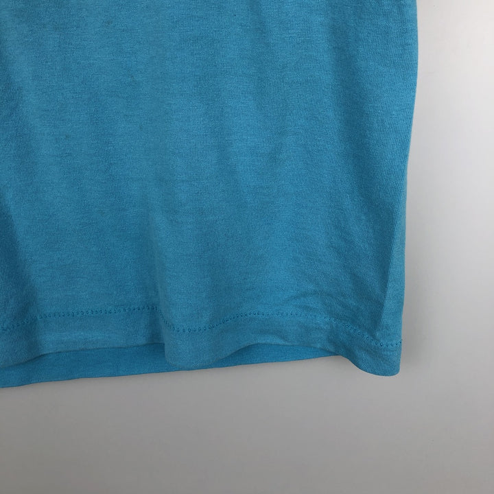 Vintage 90'S Fruit of the Loom Fleet Farm advertising T-shirt, Made in USA, Men's Size Large cotton Blue type light blue Vintage Second Hand