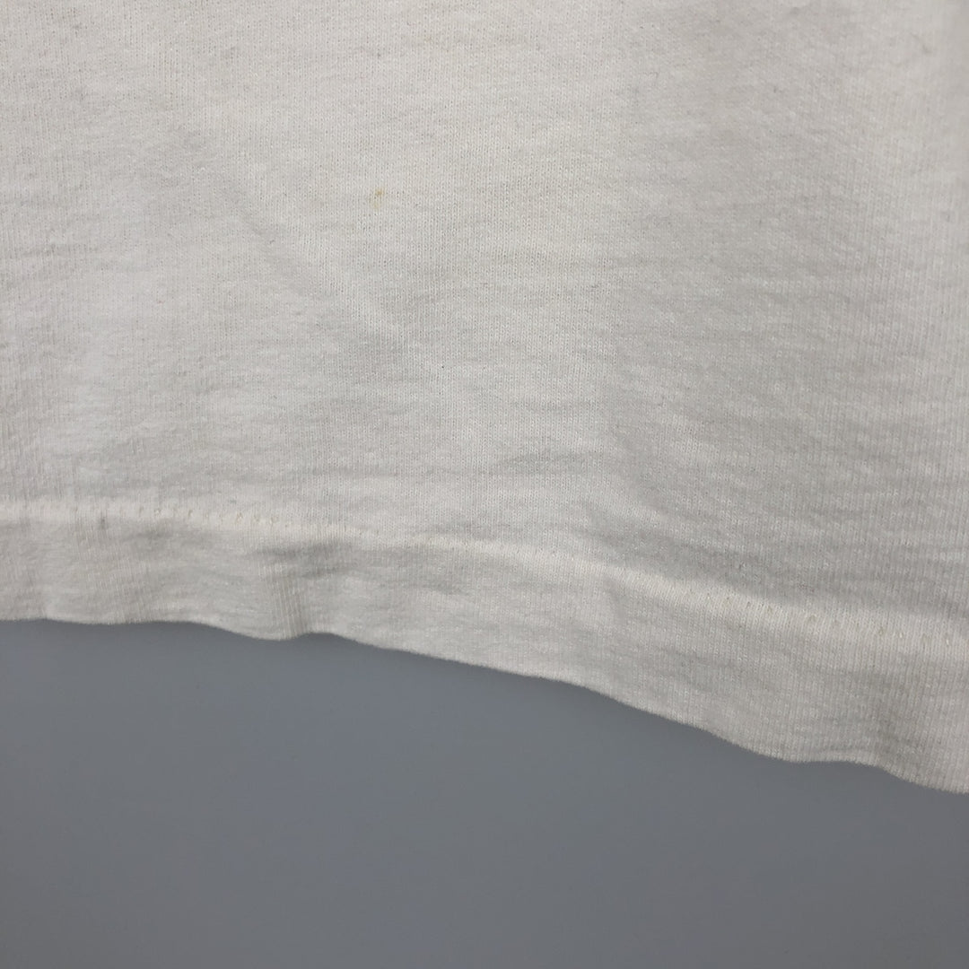 Fruit of the Loom Print T-Shirt, Made in Canada, Men's XL cotton white type Vintage Second Hand