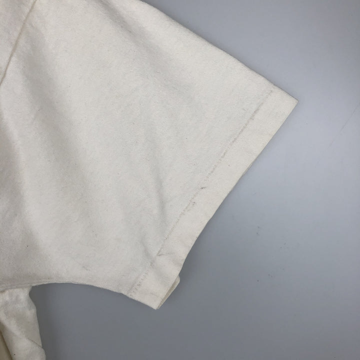 Fruit of the Loom Print T-Shirt, Made in Canada, Men's XL cotton white type Vintage Second Hand