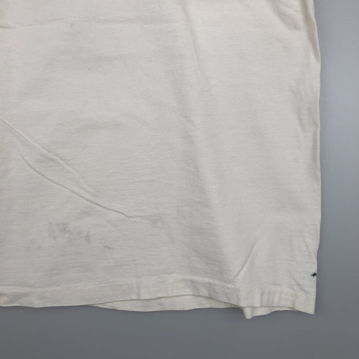 Fruit of the Loom Print T-Shirt, Made in Canada, Men's XL cotton white type Vintage Second Hand