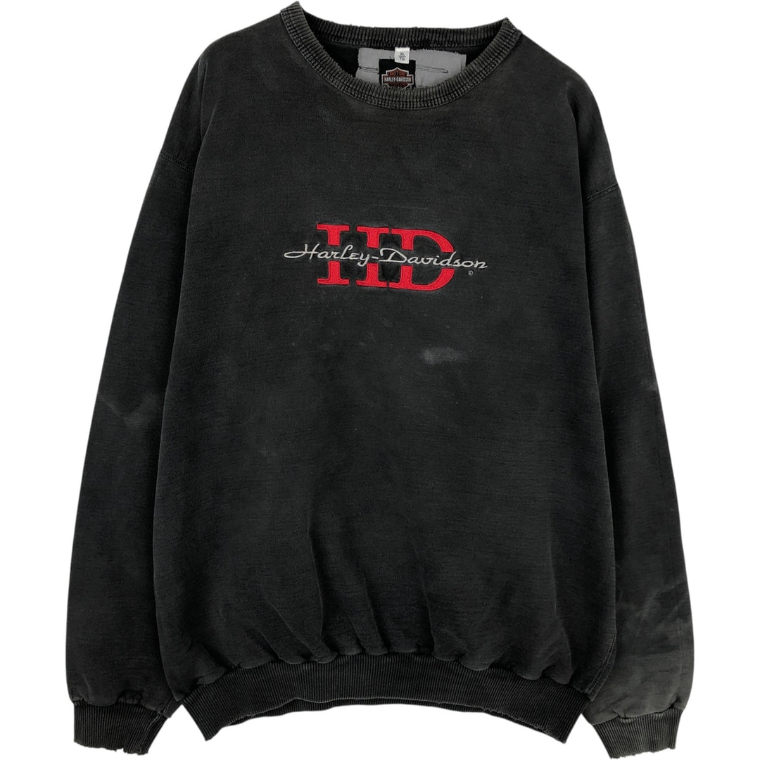 Harley-Davidson advertising sweatshirt, made in Canada, men's size XL equivalent. cotton Charcoal Vintage Second Hand