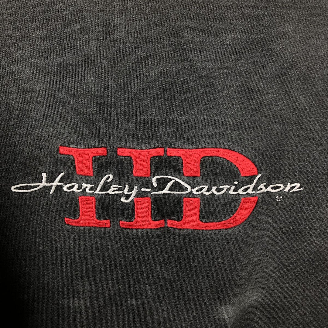 Harley-Davidson advertising sweatshirt, made in Canada, men's size XL equivalent. cotton Charcoal Vintage Second Hand
