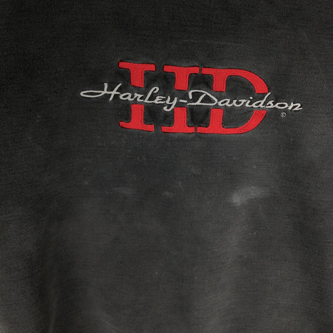 Harley-Davidson advertising sweatshirt, made in Canada, men's size XL equivalent. cotton Charcoal Vintage Second Hand