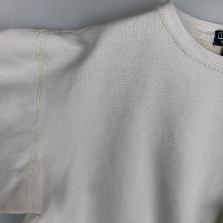Ralph Lauren POLO by Ralph Lauren One Point Logo Sweatshirt Trainer Men's M size cotton white type Vintage Second Hand