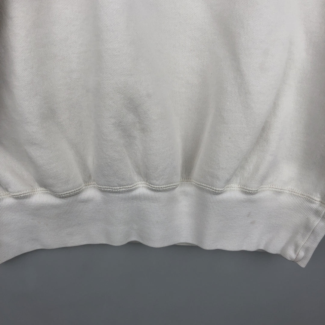 Ralph Lauren POLO by Ralph Lauren One Point Logo Sweatshirt Trainer Men's M size cotton white type Vintage Second Hand