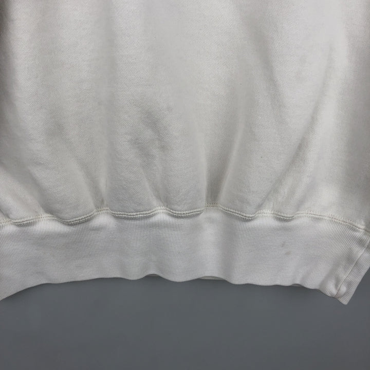 Ralph Lauren POLO by Ralph Lauren One Point Logo Sweatshirt Trainer Men's M size cotton white type Vintage Second Hand