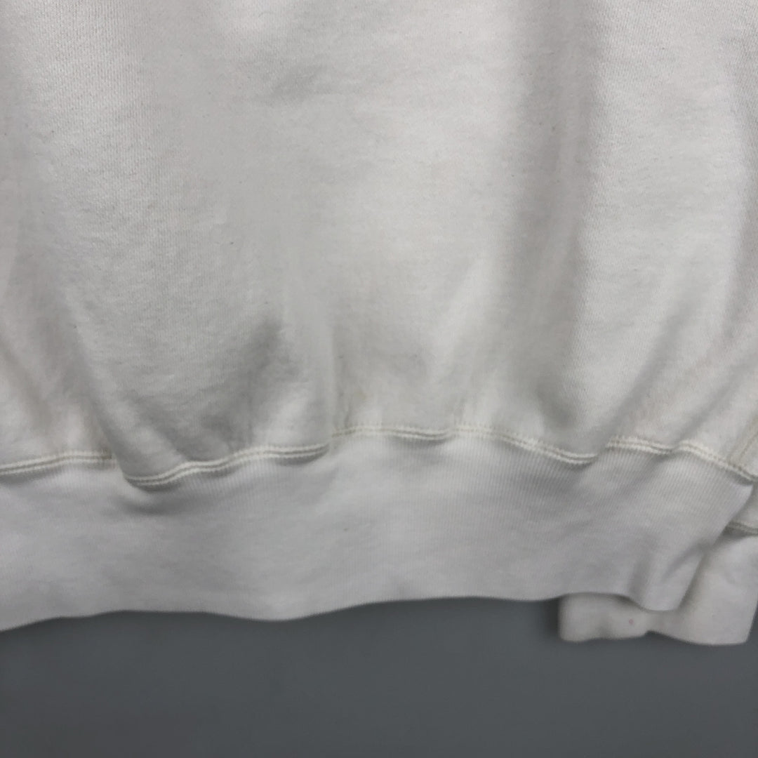 Ralph Lauren POLO by Ralph Lauren One Point Logo Sweatshirt Trainer Men's M size cotton white type Vintage Second Hand