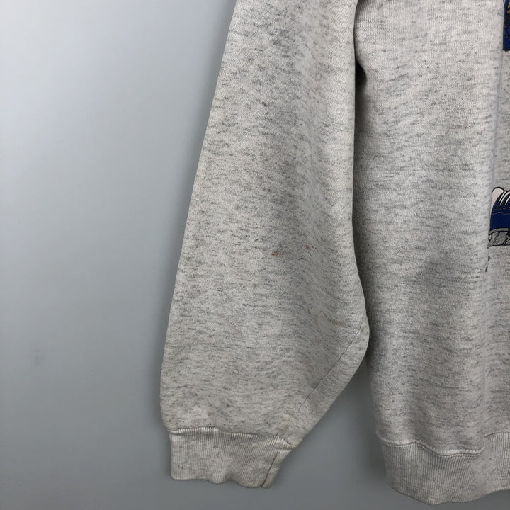 90'S Nutmeg NHL Buffalo Sabres College Character Sweatshirt, Made in USA, Men's Size L unclear gray type Vintage Second Hand