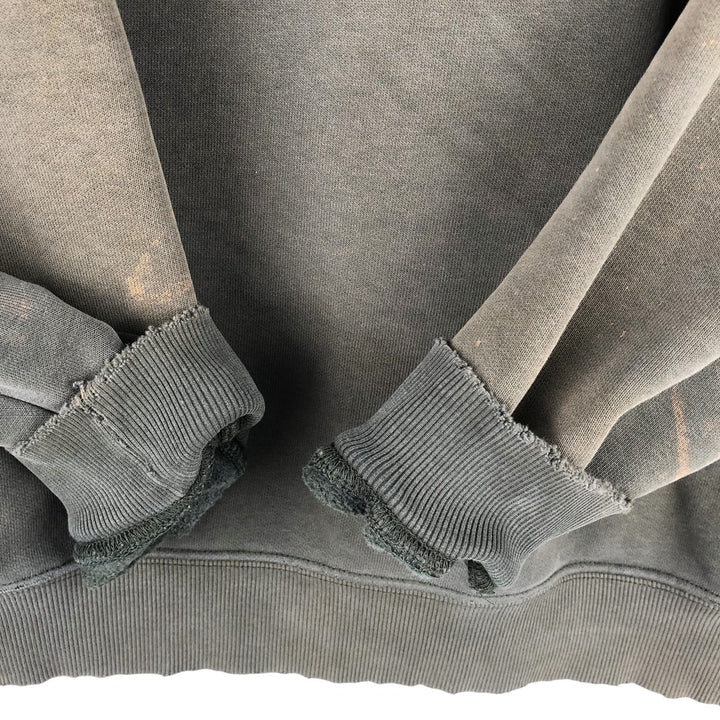 Carhartt Advertising Sweatshirt Pullover Hoodie, Men's XL cotton Khaki type Vintage Second Hand