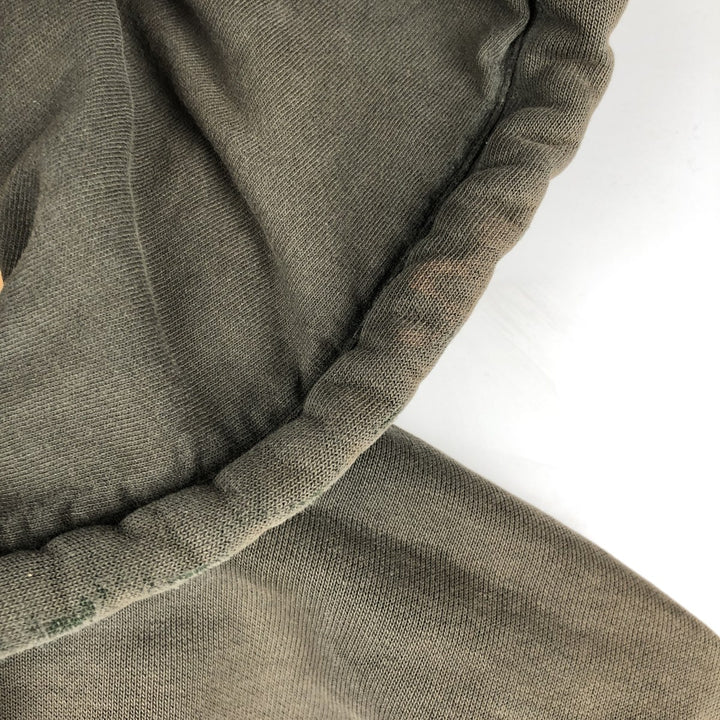 Carhartt Advertising Sweatshirt Pullover Hoodie, Men's XL cotton Khaki type Vintage Second Hand