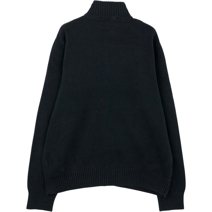 Ralph Lauren POLO by Ralph Lauren Driver's Knit Sweater, Men's L size cotton black type Vintage Second Hand