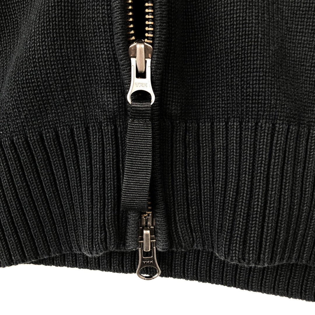 Ralph Lauren POLO by Ralph Lauren Driver's Knit Sweater, Men's L size cotton black type Vintage Second Hand