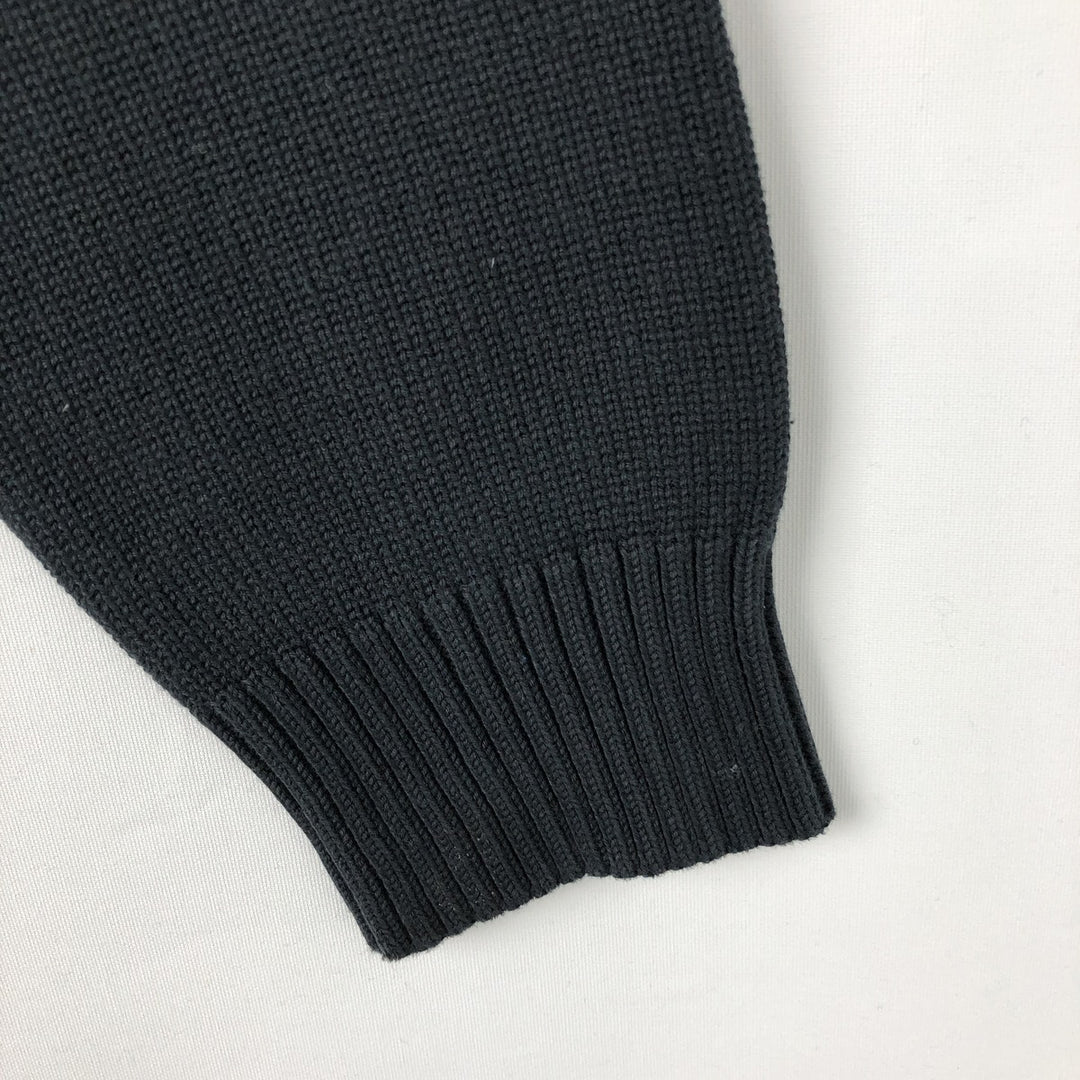 Ralph Lauren POLO by Ralph Lauren Driver's Knit Sweater, Men's L size cotton black type Vintage Second Hand