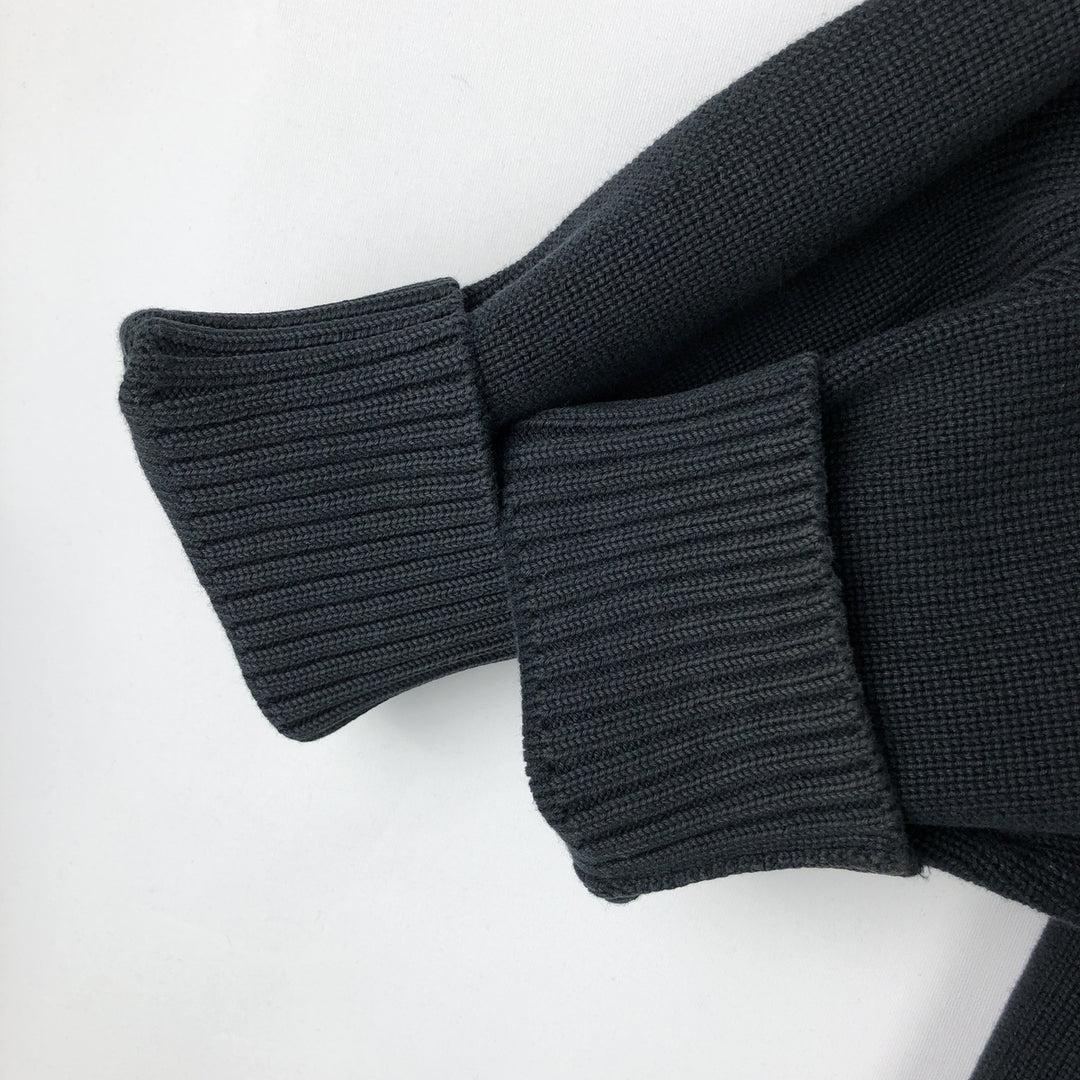 Ralph Lauren POLO by Ralph Lauren Driver's Knit Sweater, Men's L size cotton black type Vintage Second Hand