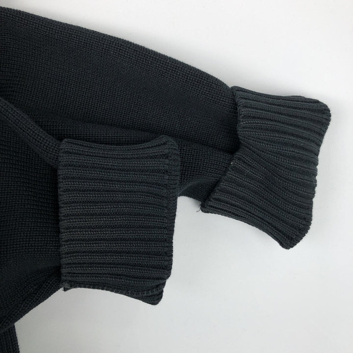 Ralph Lauren POLO by Ralph Lauren Driver's Knit Sweater, Men's L size cotton black type Vintage Second Hand