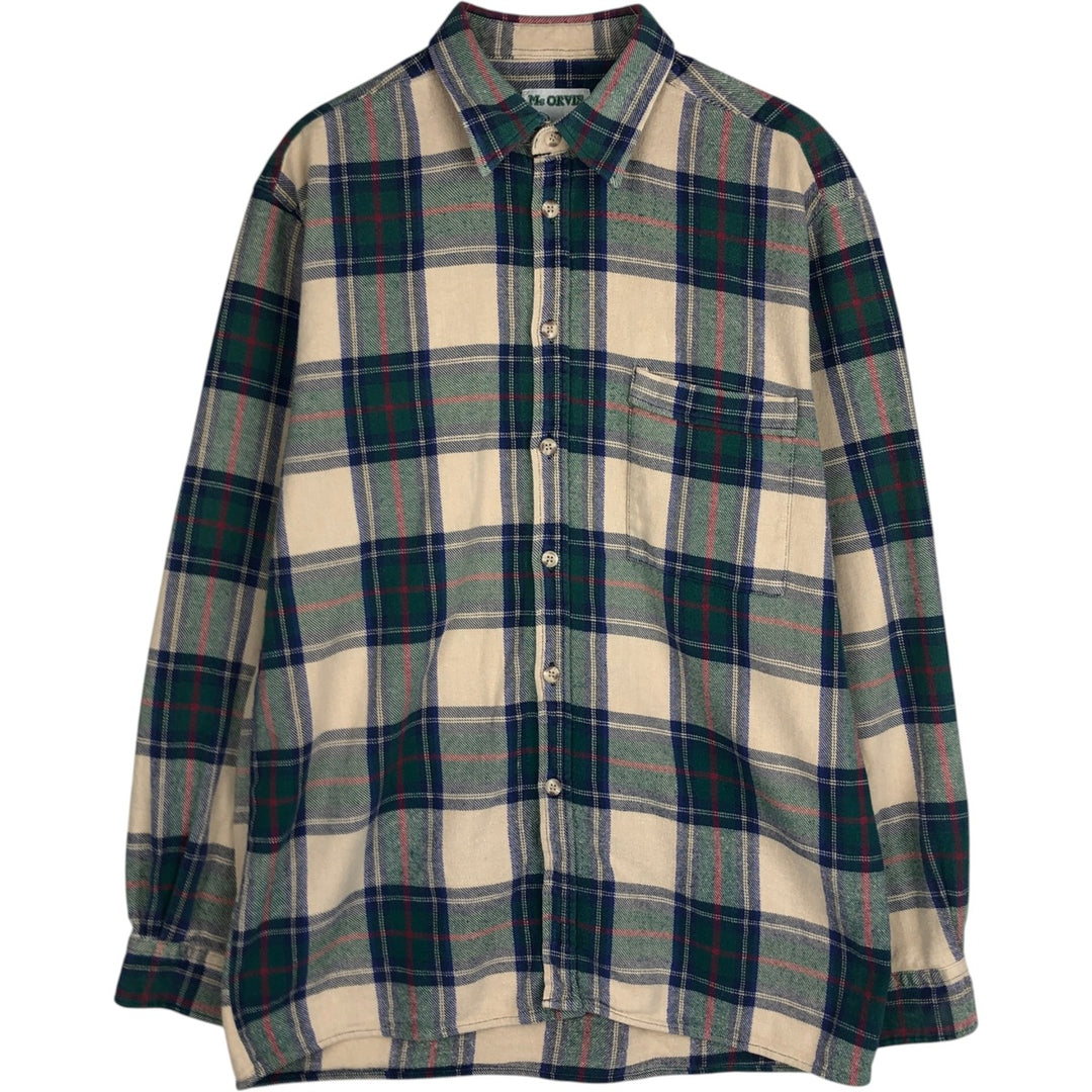 Me ORVIS Long-Sleeve Flannel Check Shirt, Men's Size M (approx.) cotton multicolor Vintage Second Hand
