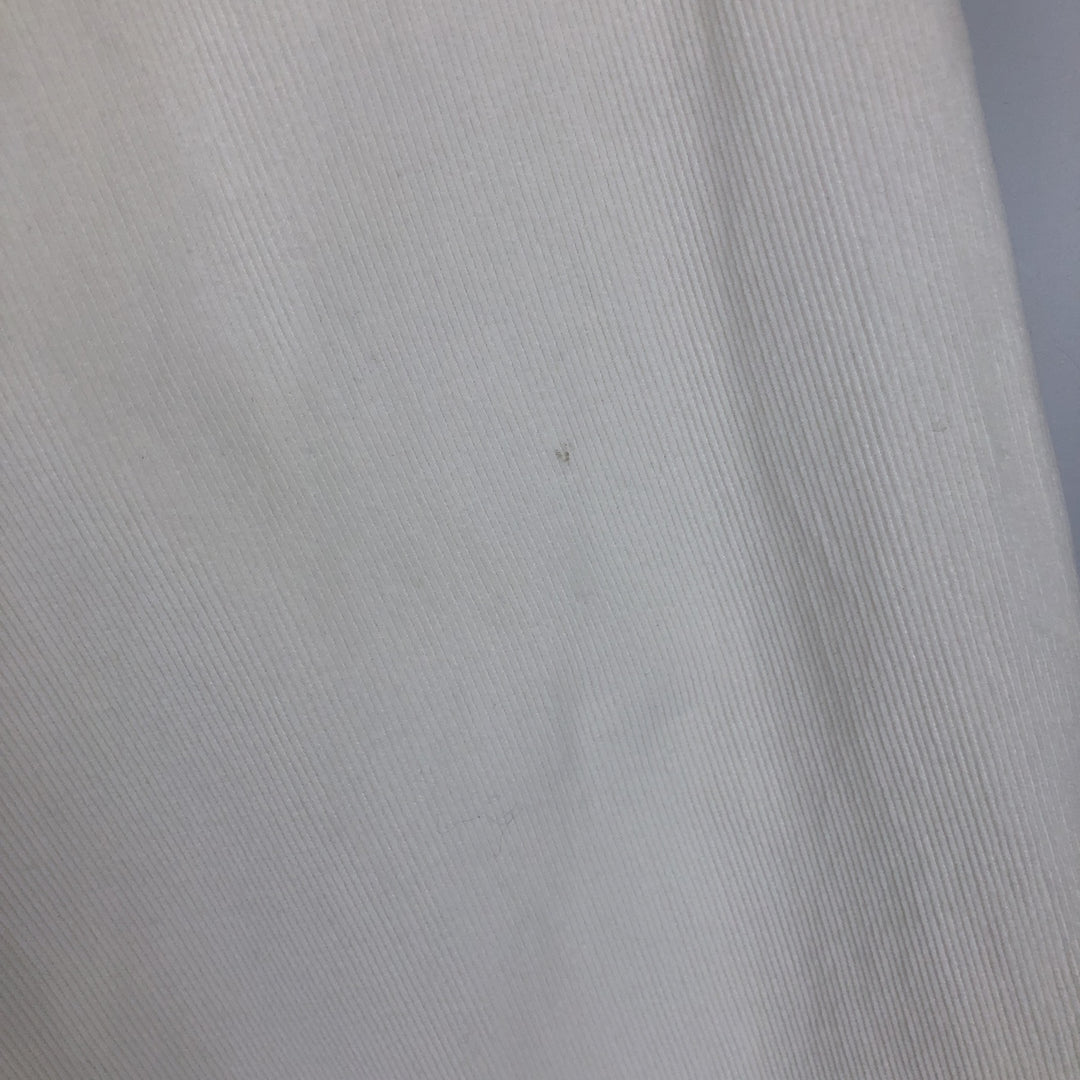 Tommy Hilfiger long-sleeved button-down corduroy shirt, men's size XL cotton white type Vintage Second Hand
